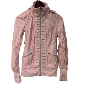Lululemon back on track pink jacket size 4